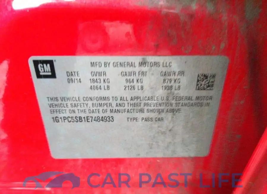 1G1PC5SB1E7484933# 9