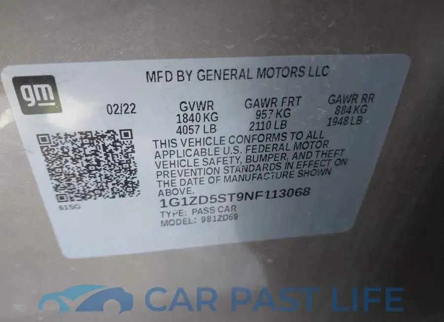 1G1ZD5ST9NF113068# 9