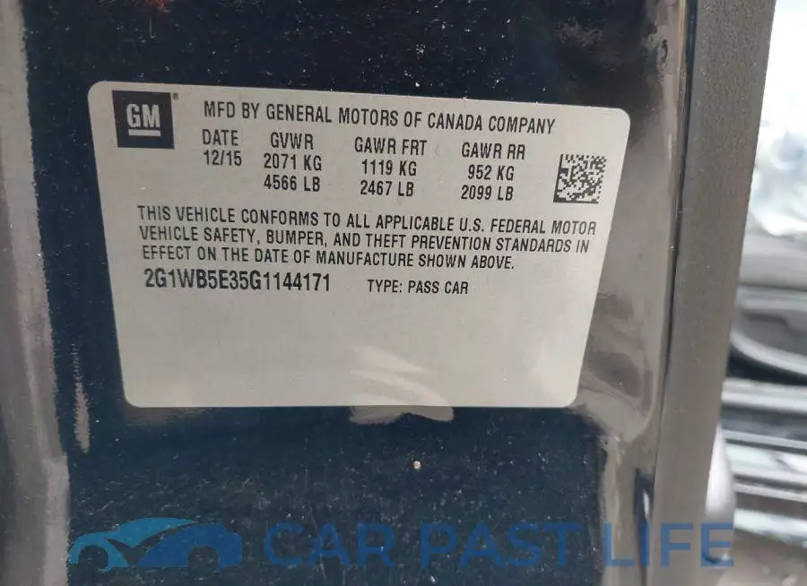 2G1WB5E35G1144171# 9
