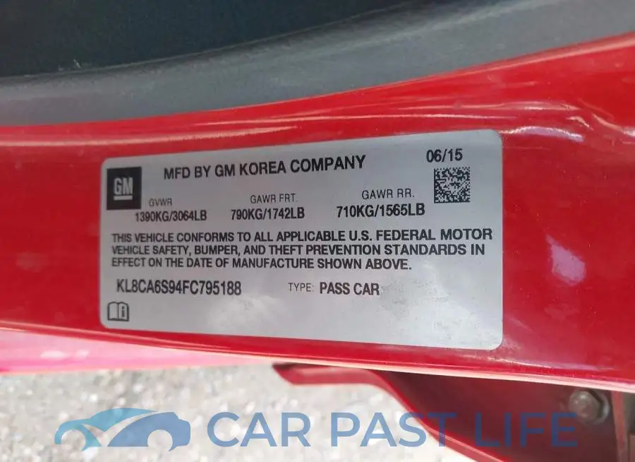 KL8CA6S94FC795188# 9