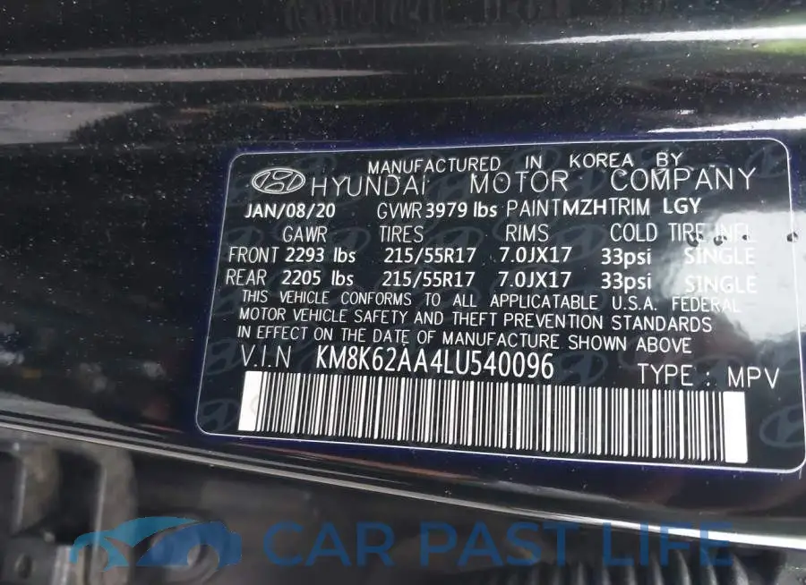 KM8K62AA4LU540096# 9