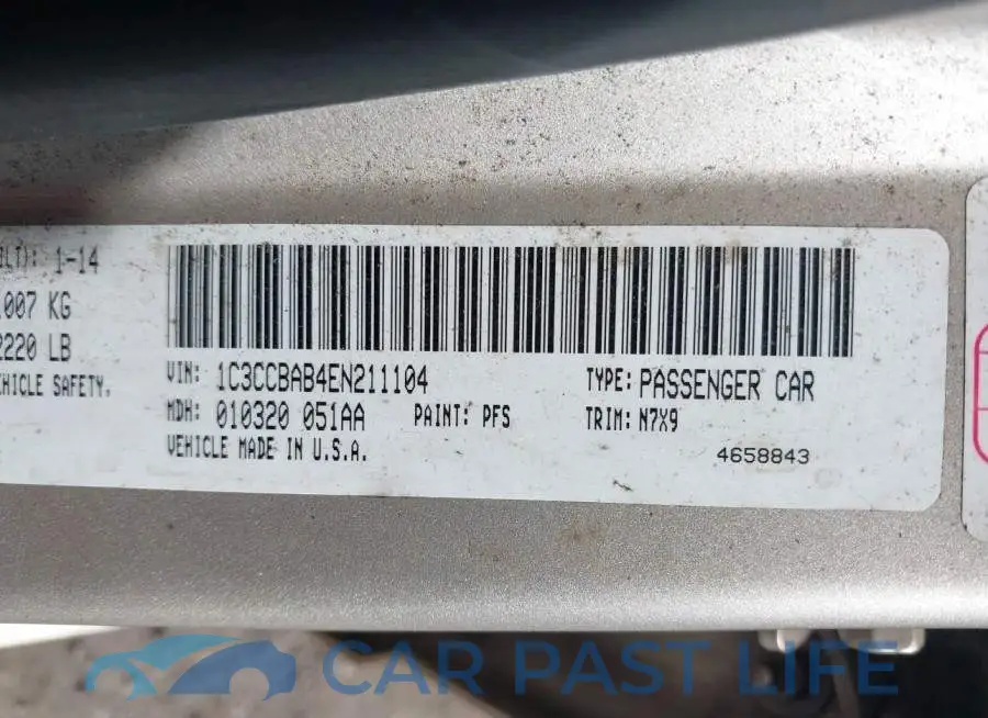 1C3CCBAB4EN211104# 9