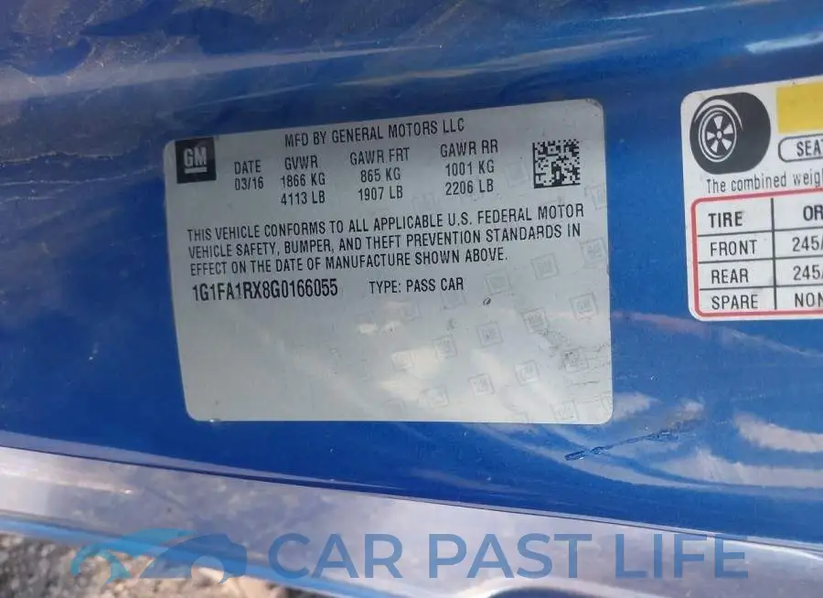 1G1FA1RX8G0166055# 9