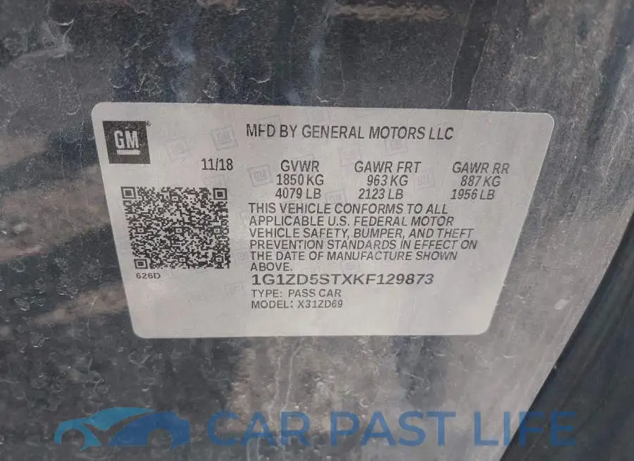 1G1ZD5STXKF129873# 9