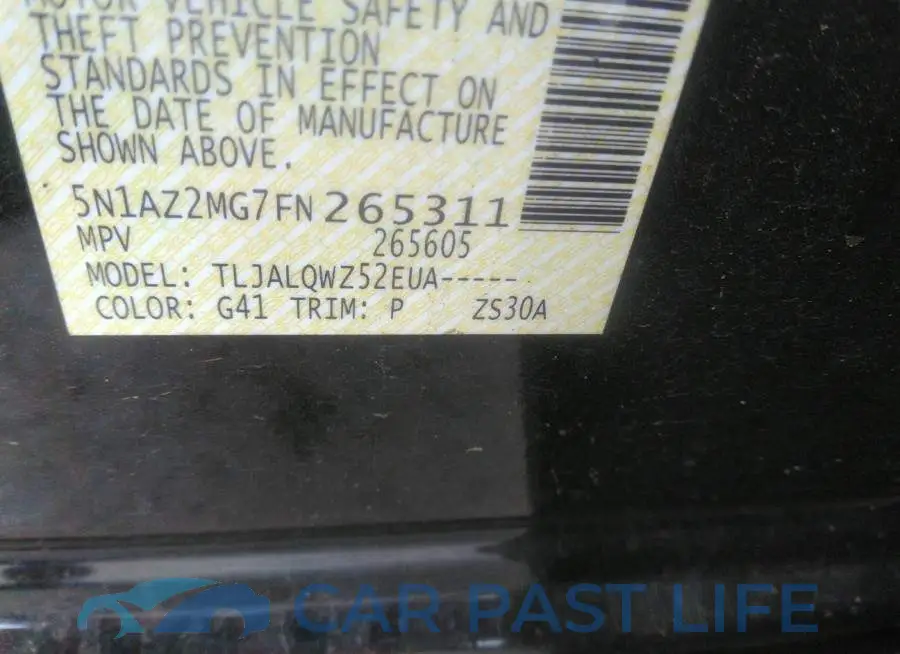 5N1AZ2MG7FN265311# 9