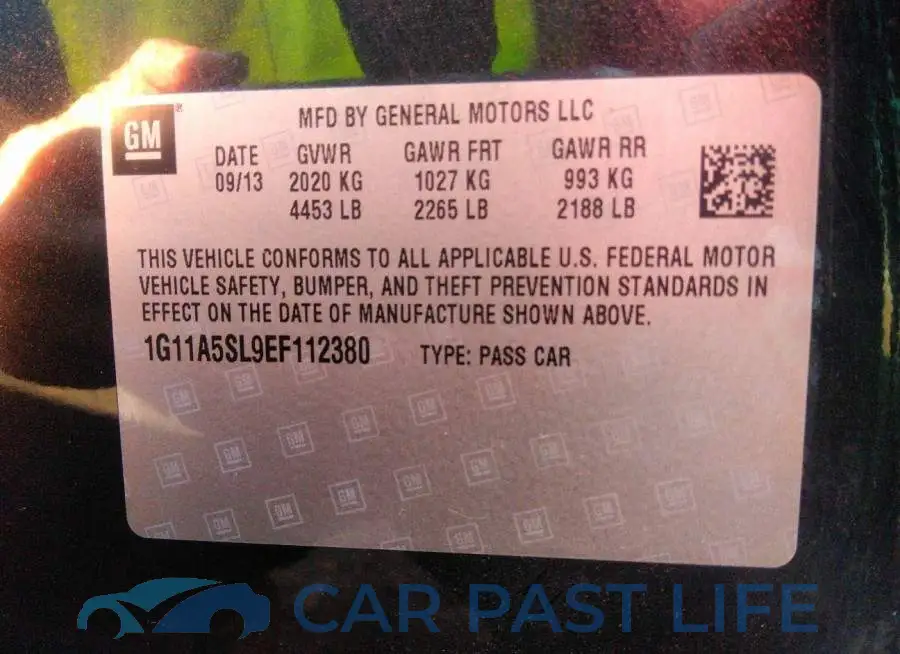 1G11A5SL9EF112380# 9