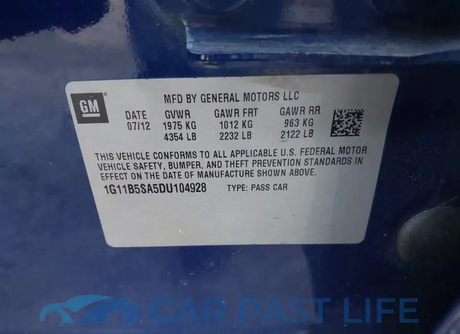 1G11B5SA5DU104928# 9