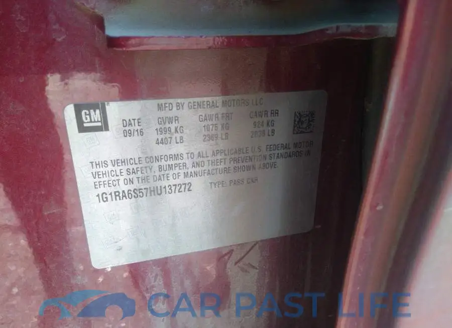 1G1RA6S57HU137272# 9