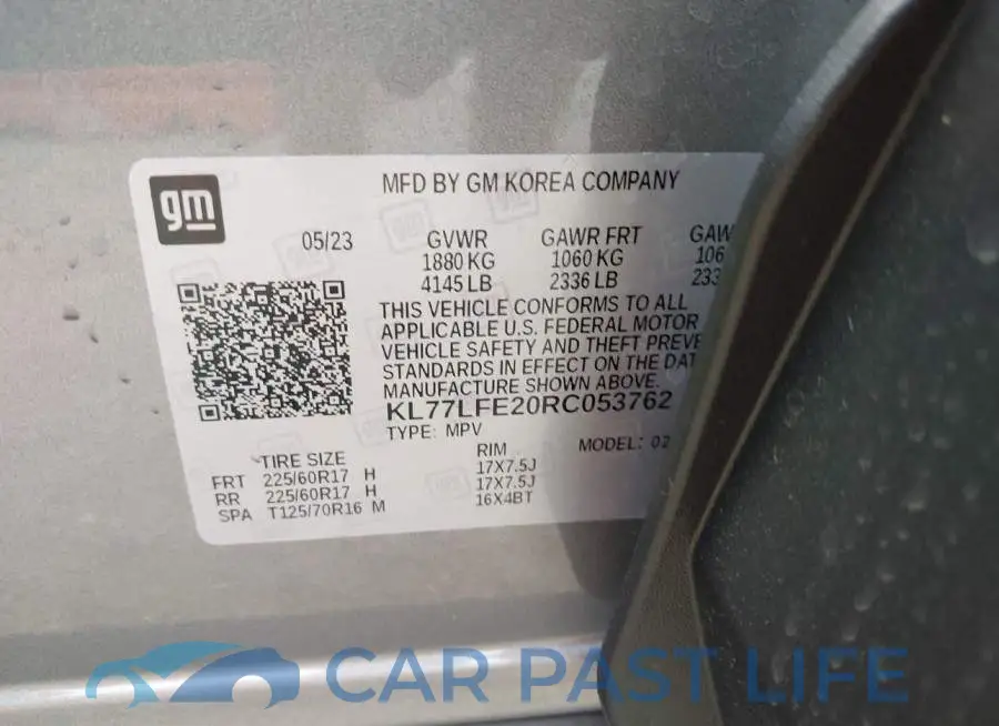 KL77LFE20RC053762# 9