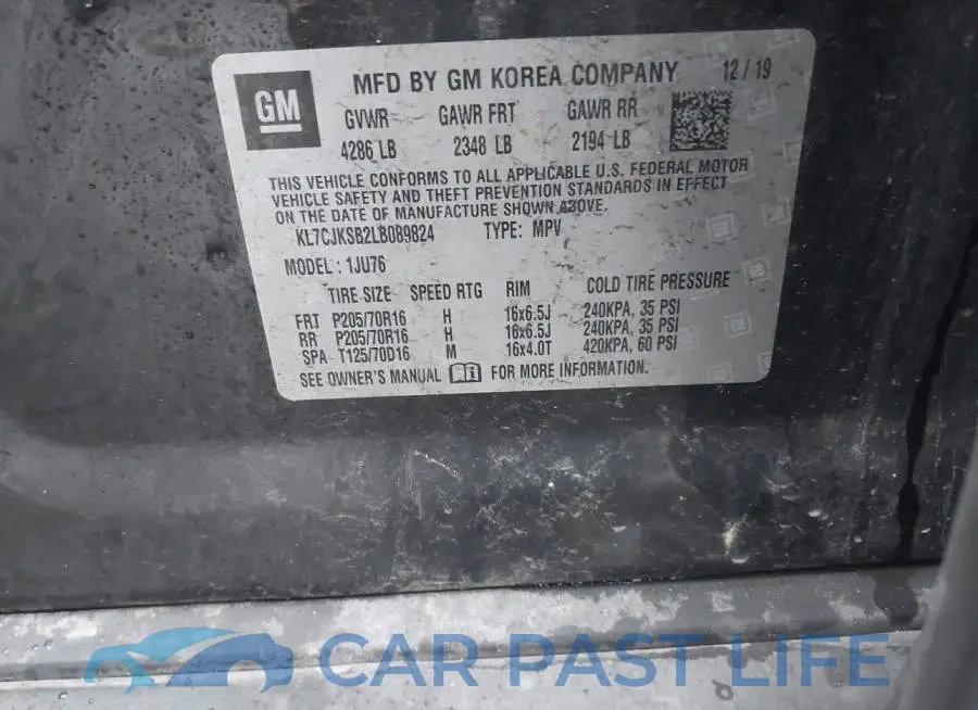 KL7CJKSB2LB089824# 9