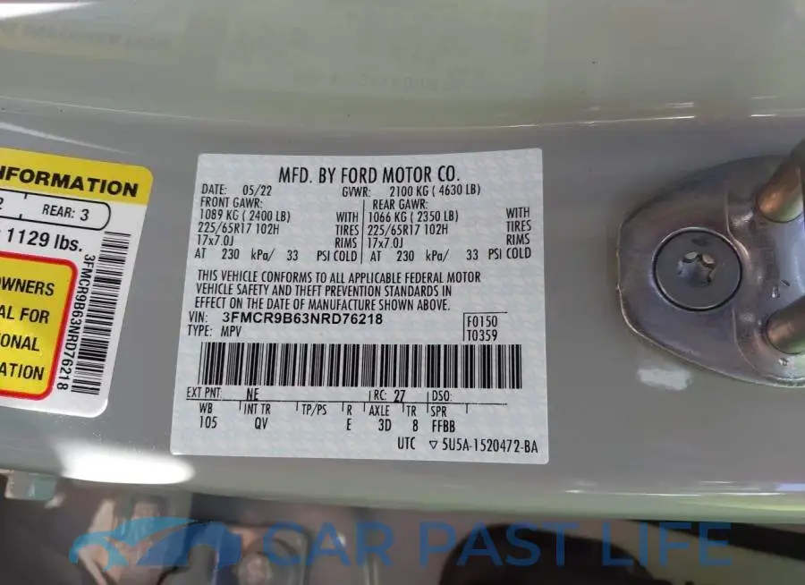 3FMCR9B63NRD76218# 9