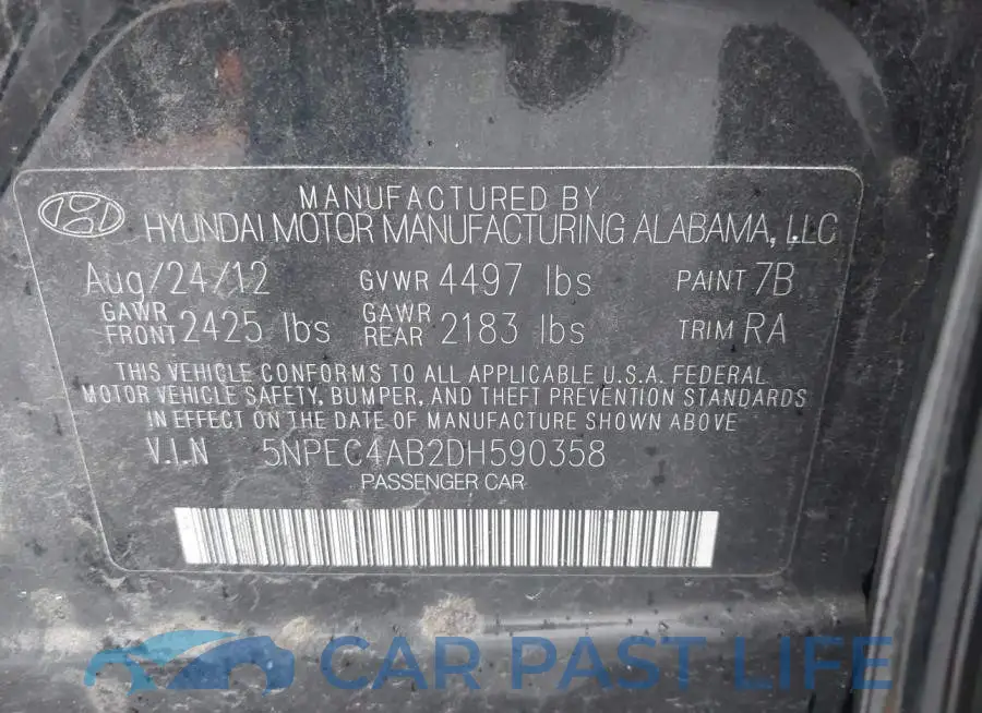 5NPEC4AB2DH590358# 9