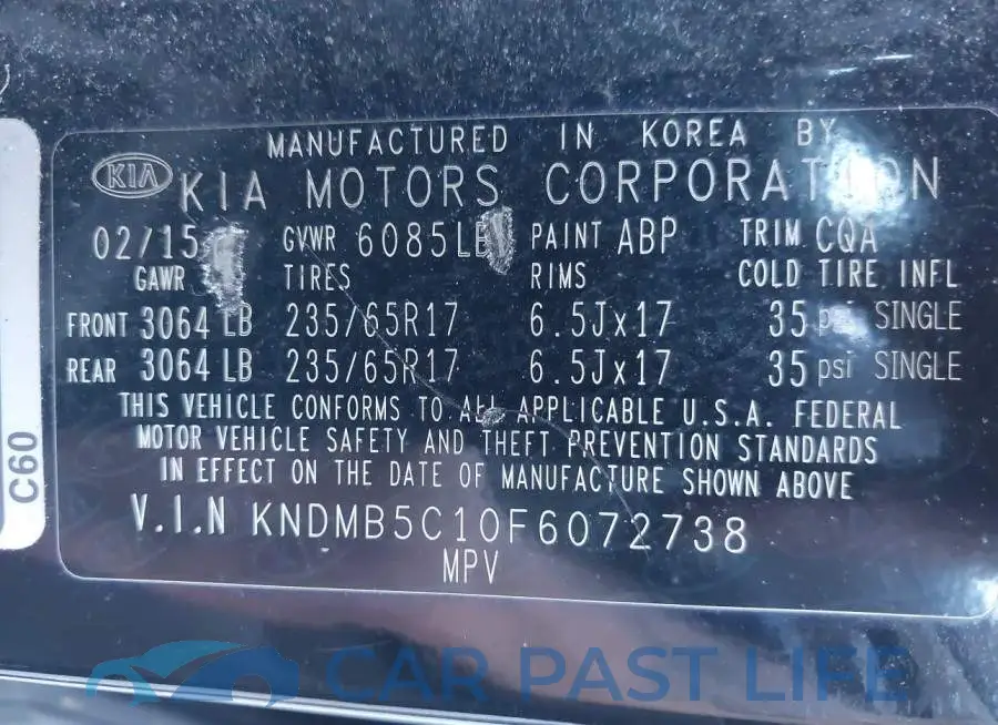 KNDMB5C10F6072738# 9
