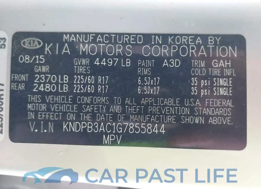 KNDPB3AC1G7855844# 9