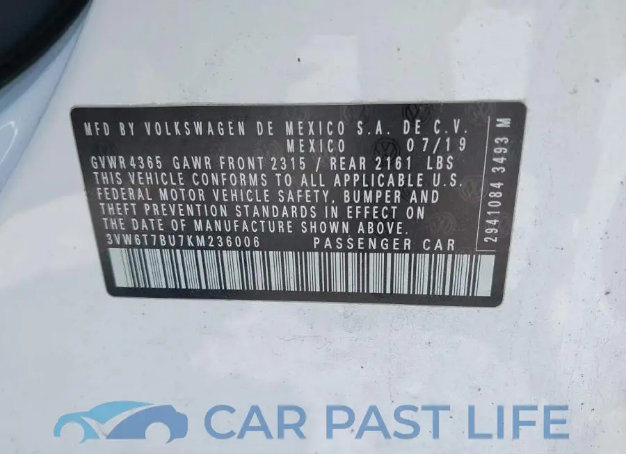3VW6T7BU7KM236006# 9