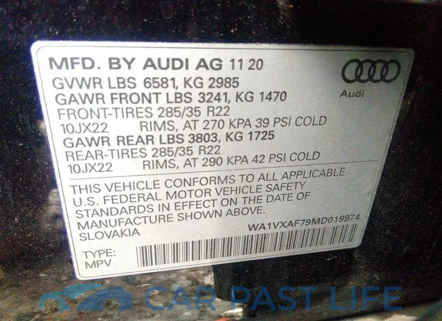 WA1VXAF79MD019974# 9