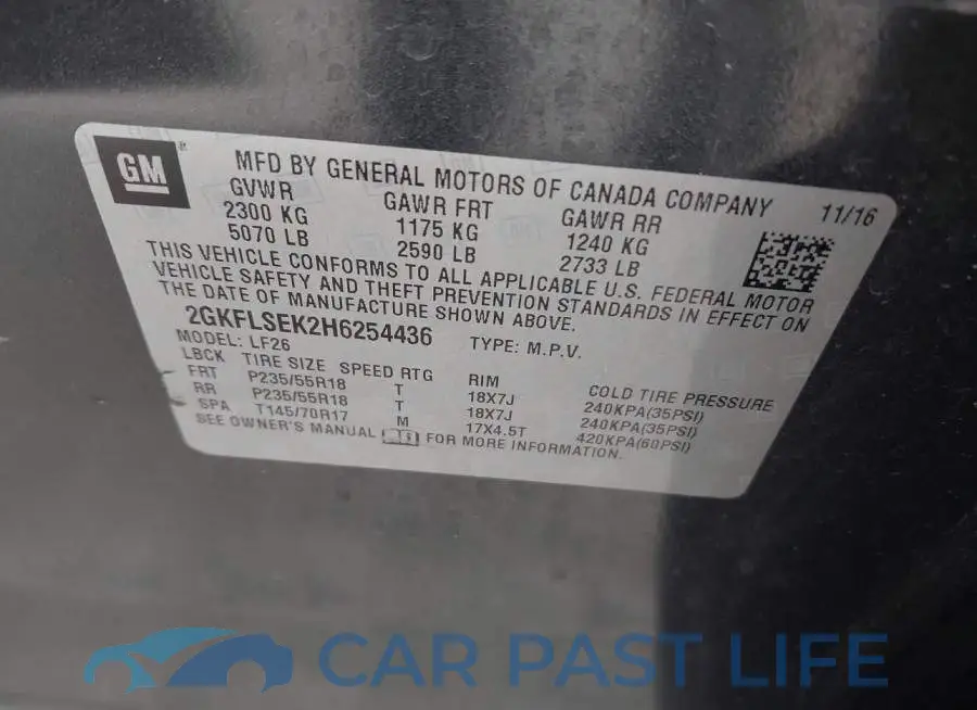 2GKFLSEK2H6254436# 9