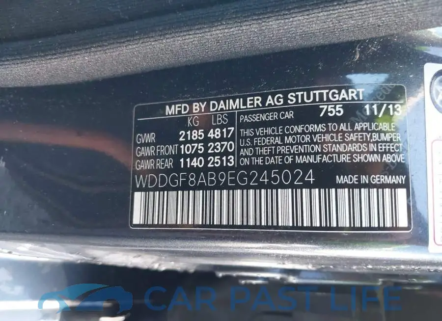 WDDGF8AB9EG245024# 9