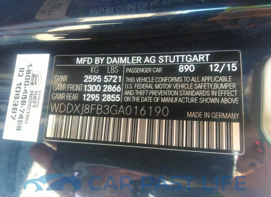 WDDXJ8FB3GA016190# 9