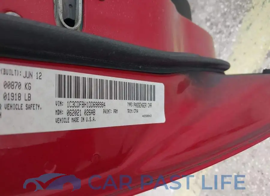 1C3CDFBH1DD698984# 9