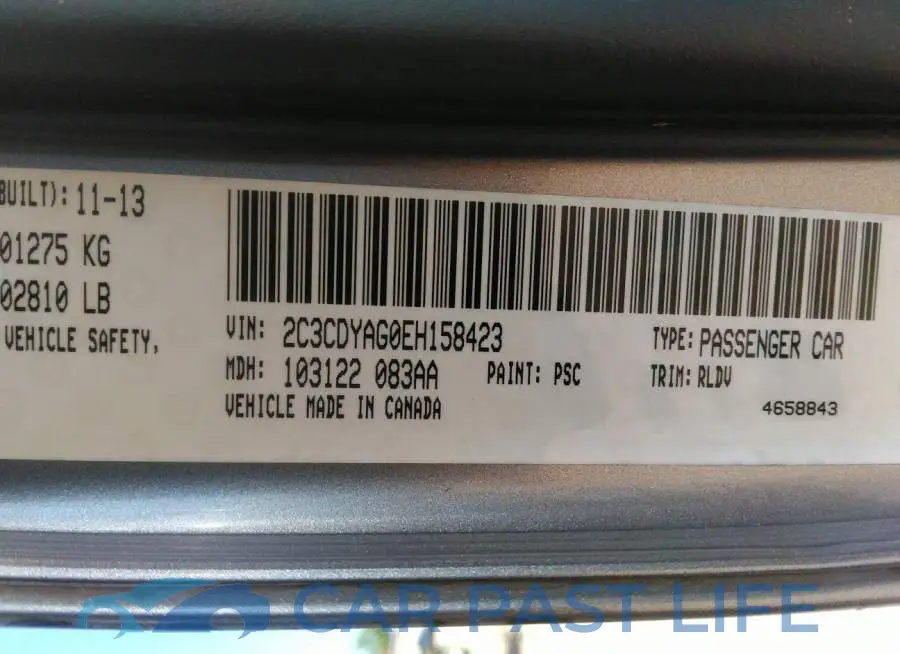 2C3CDYAG0EH158423# 2