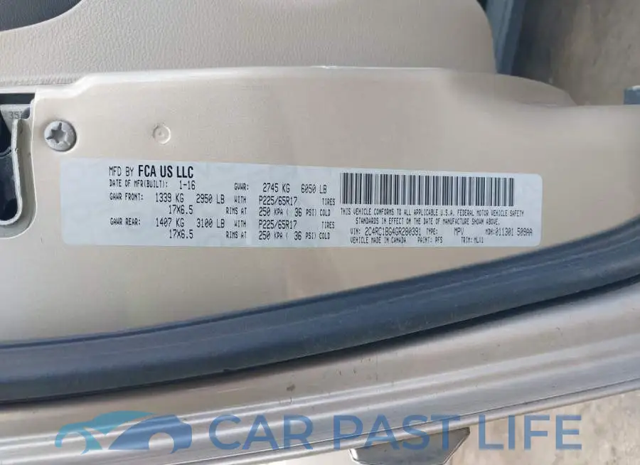 2C4RC1BG4GR280391# 9
