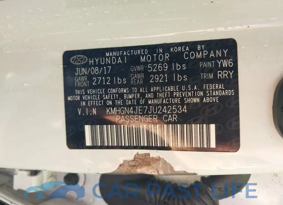 KMHGN4JE7JU242534# 9