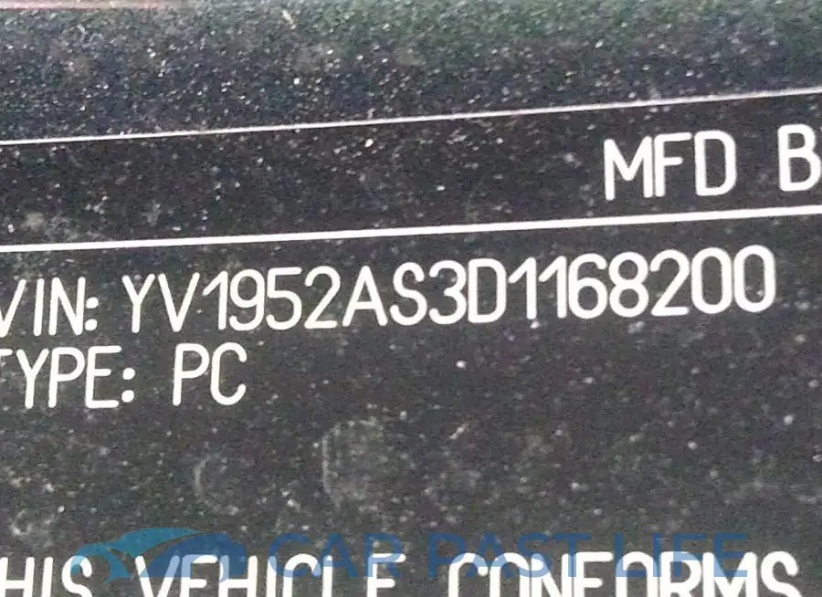 YV1952AS3D1168200# 9
