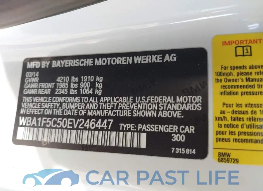 WBA1F5C50EV246447# 9
