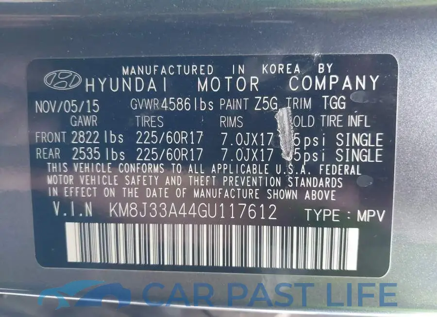 KM8J33A44GU117612# 9