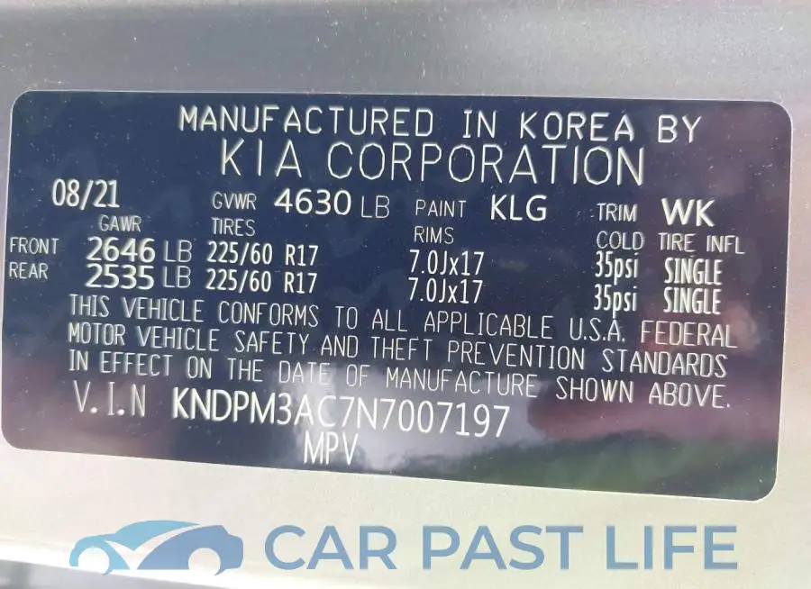 KNDPM3AC7N7007197# 9