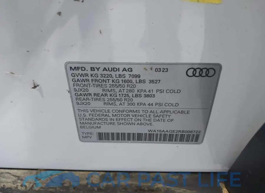 WA15AAGE2RB008722# 9