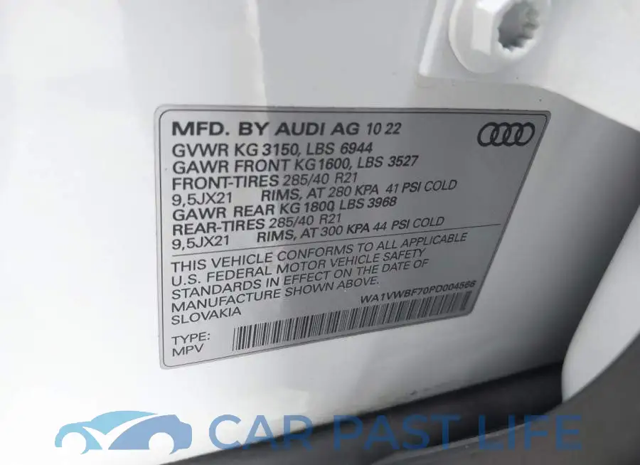 WA1VWBF70PD004566# 9