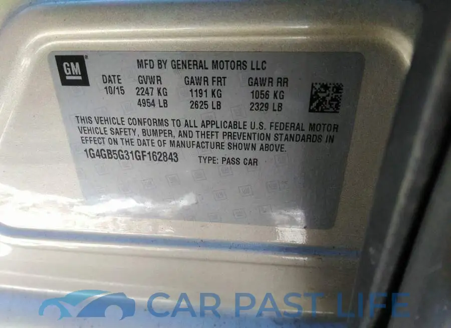 1G4GB5G31GF162843# 9