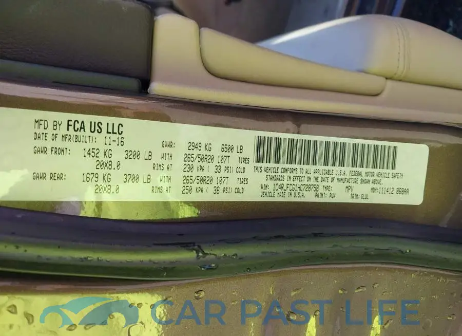 1C4RJFCG1HC728758# 9