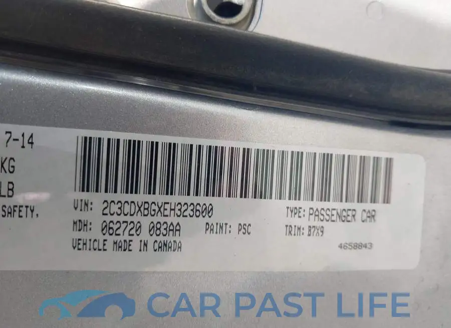 2C3CDXBGXEH323600# 9