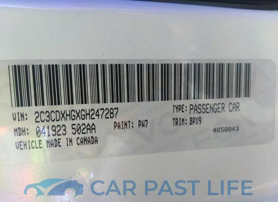 2C3CDXHGXGH247287# 9