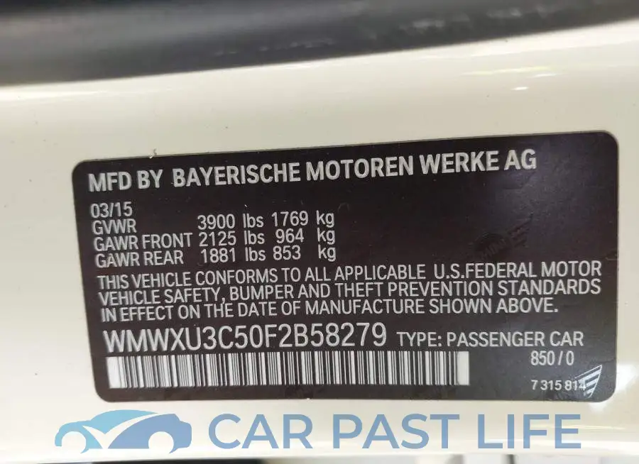 WMWXU3C50F2B58279# 9
