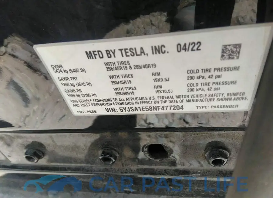 5YJSA1E58NF477204# 9