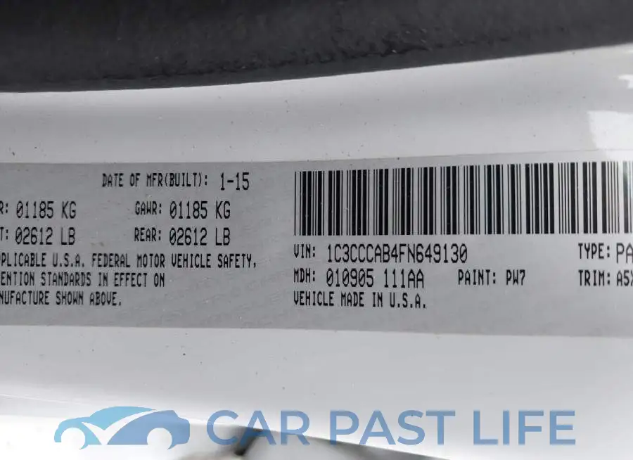 1C3CCCAB4FN649130# 9