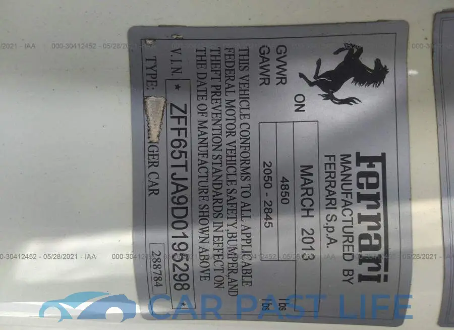 ZFF65TJA9D0195298# 9