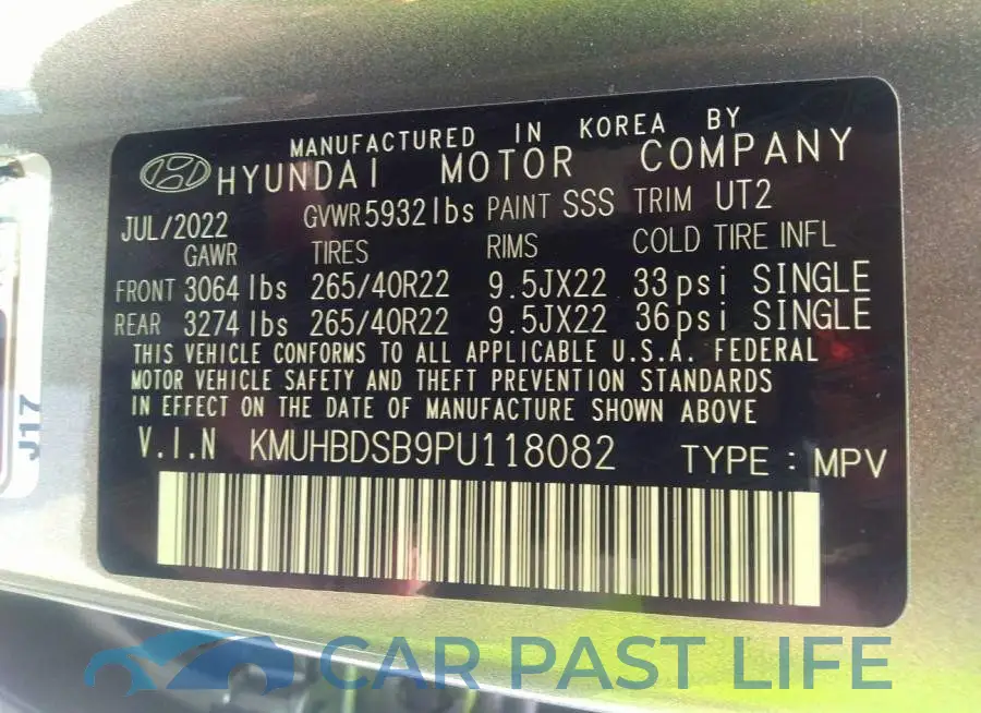 KMUHBDSB9PU118082# 9