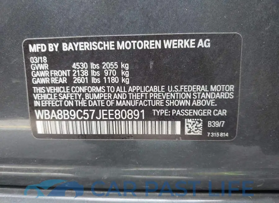 WBA8B9C57JEE80891# 9