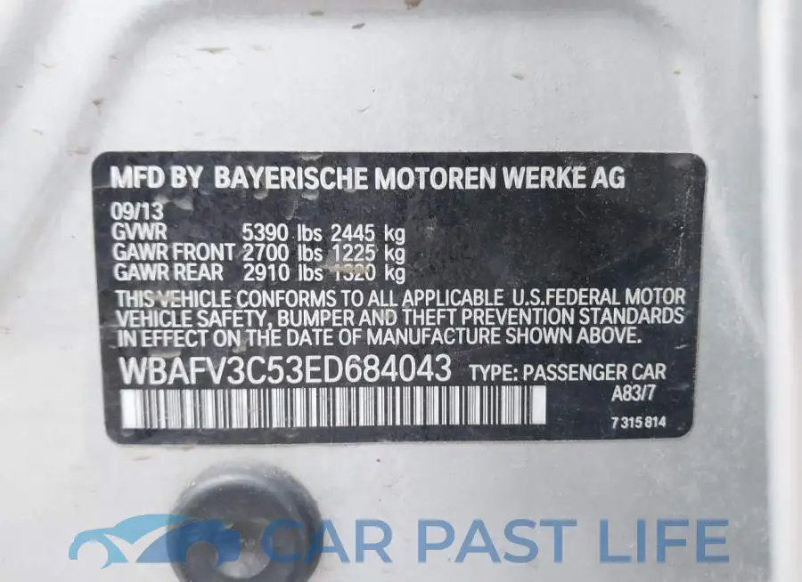 WBAFV3C53ED684043# 9