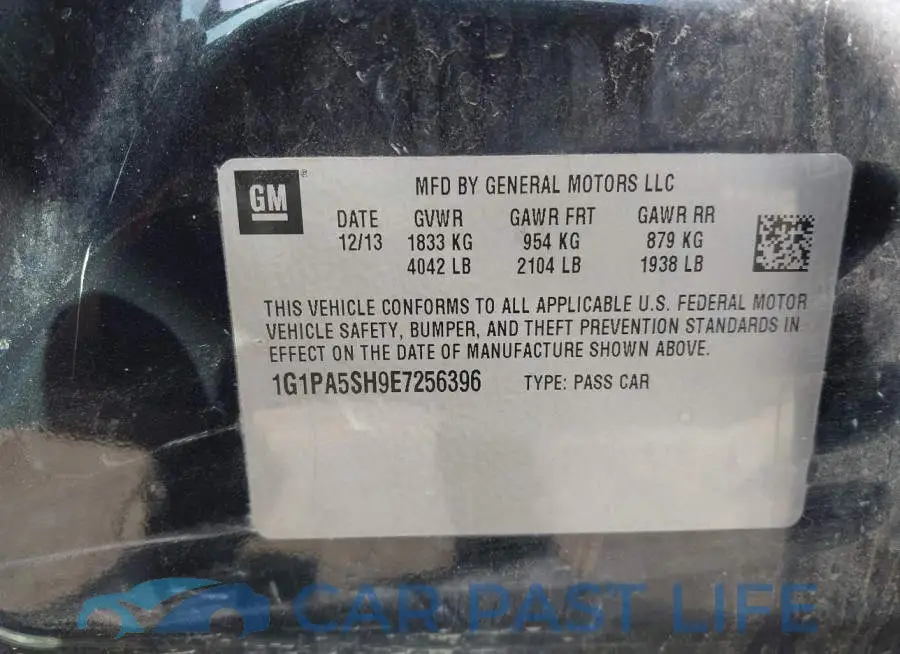 1G1PA5SH9E7256396# 9