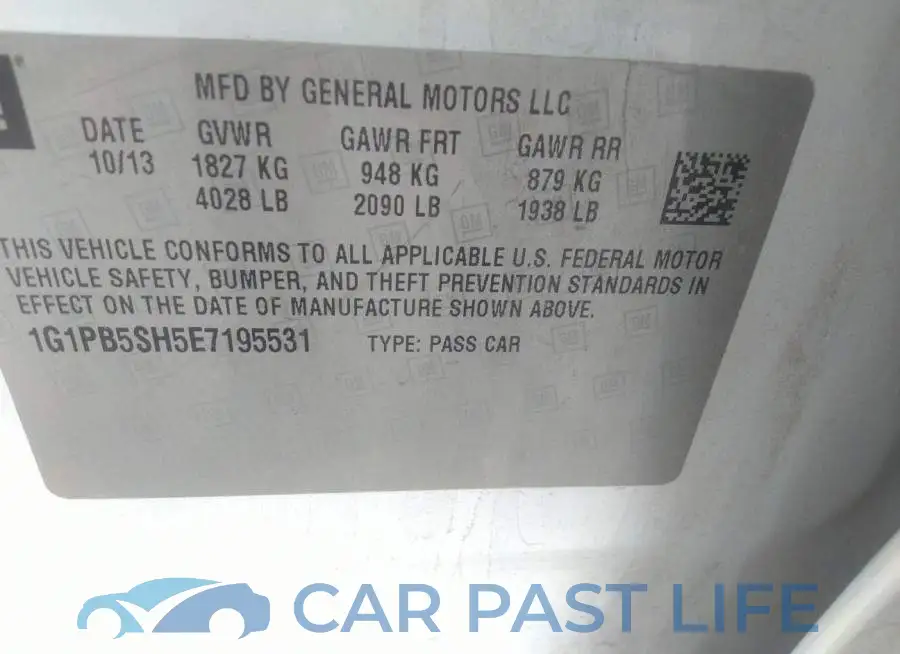 1G1PB5SH5E7195531# 9