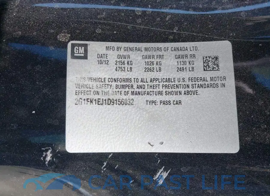 2G1FK1EJ1D9156032# 9