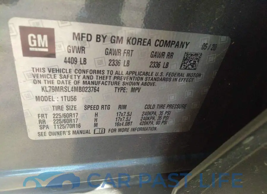 KL79MRSL4MB023764# 9