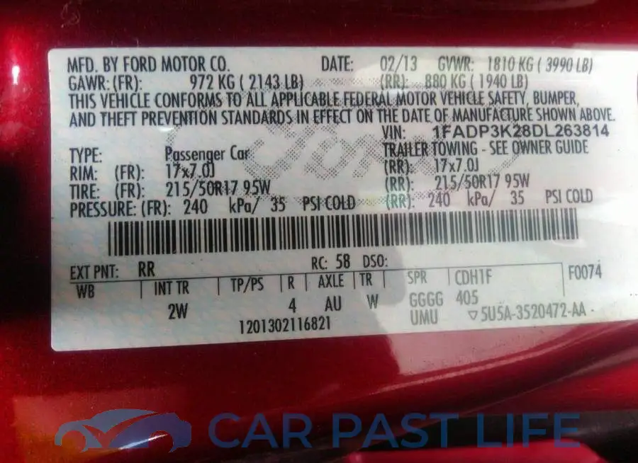 1FADP3K28DL263814# 9