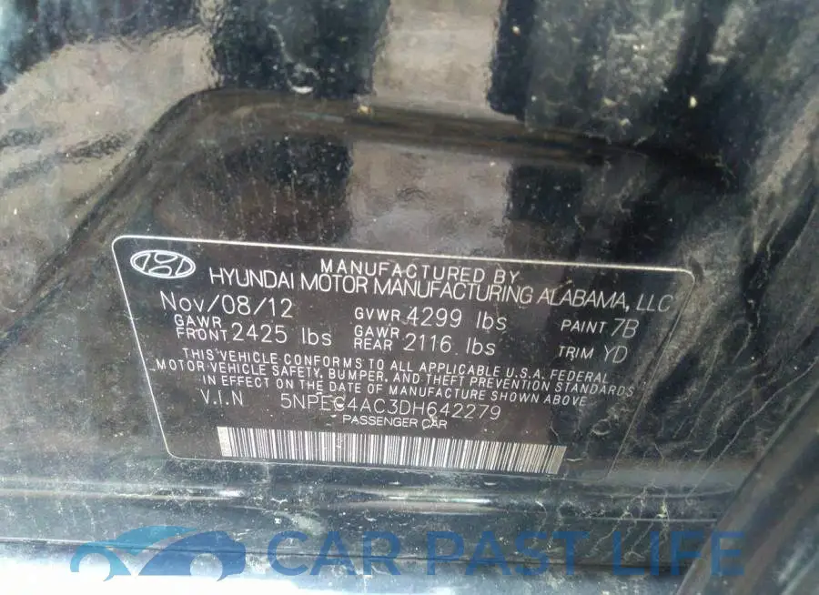 5NPEC4AC3DH642279# 9
